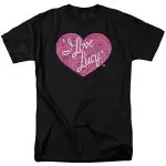 I Love Lucy- Floral Logo T-Shirt Size S