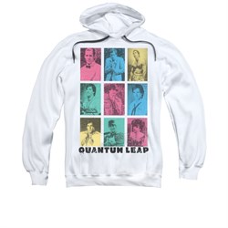 Quantum Leap Hoodie Faces White Sweatshirt Hoody