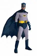 Rubie's Grand Heritage Classic TV Batman Circa 1966, Blue/Gray, Standard Costume