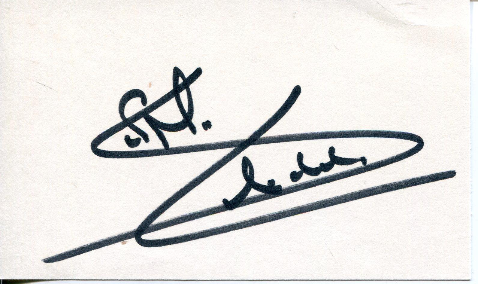 Simon Maccorkindale Actor In Manimal & Quatermass Signed Card Autograph